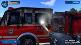 Washing down the firetruck
